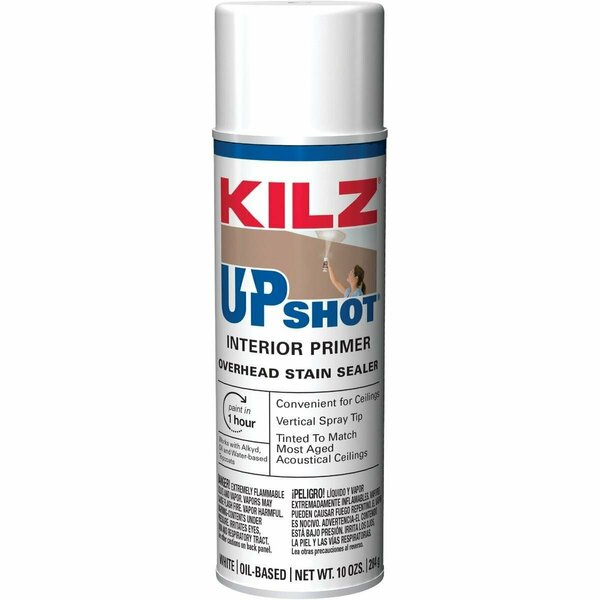 Kilz Upshot 10 Oz. Overhead Stain Sealer Spray, White 11748